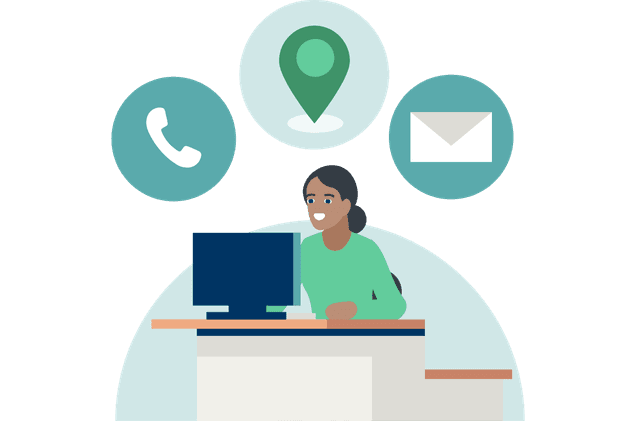 Afbeelding van een helpdeskmedewerker